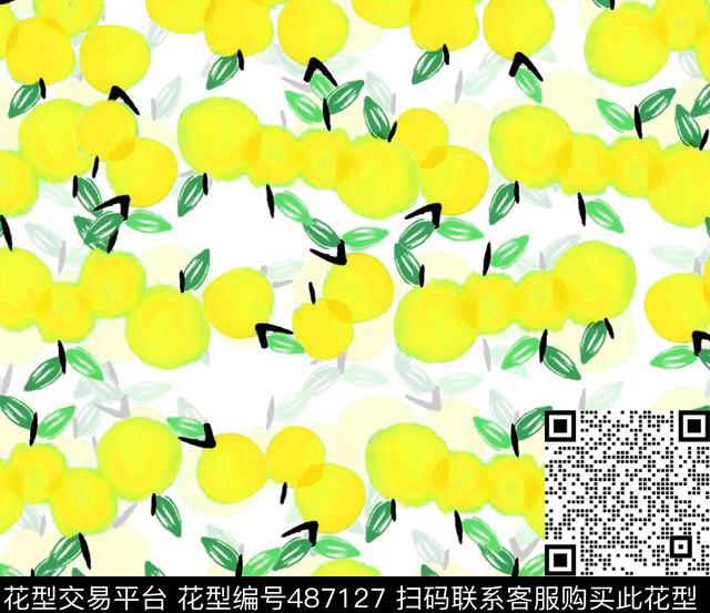 水彩水果枇杷数码印花华亿平台下载（图片编号: 487127） - 瓦栏（Walan）