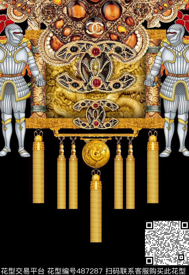 T恤卫衣夹克潮流时尚欧式宫廷中西风数码印花华亿平台下载（图片编号: 487287） - 瓦栏（Walan）