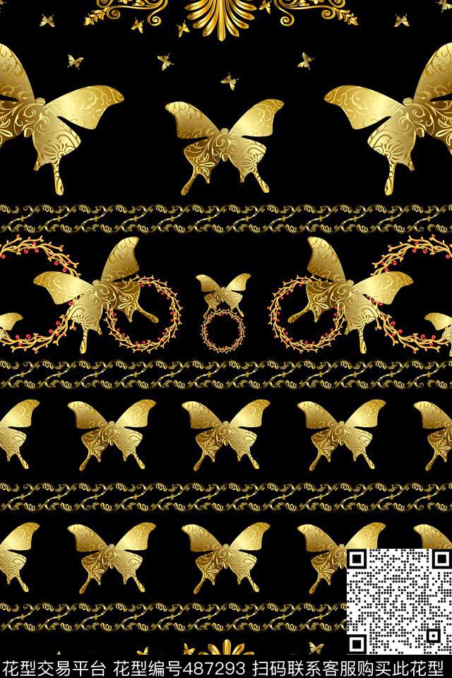 复古欧式宫廷数码印花华亿平台下载（图片编号: 487293） - 瓦栏（Walan）