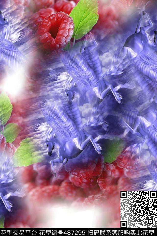 大牌男女时尚数码印花华亿平台下载（图片编号: 487295） - 瓦栏（Walan）