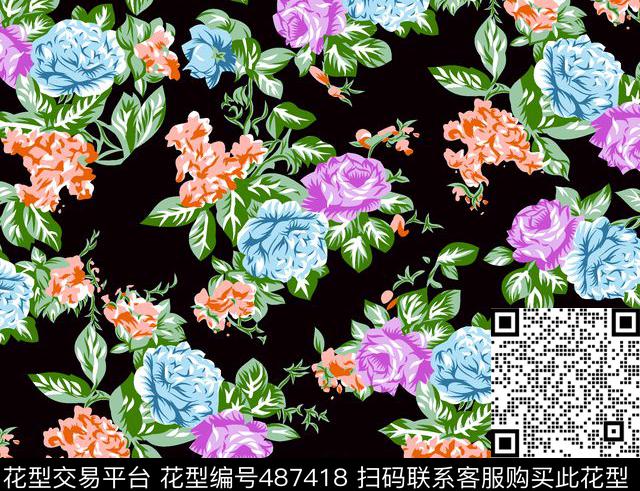 几何字母线条数码印花华亿平台下载（图片编号: 487418） - 瓦栏（Walan）