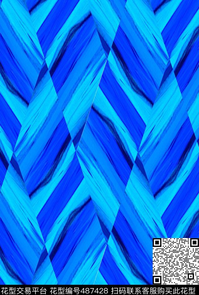 时尚错位方块画男女沙发适合华亿平台数码印花华亿平台下载（图片编号: 487428） - 瓦栏（Walan）