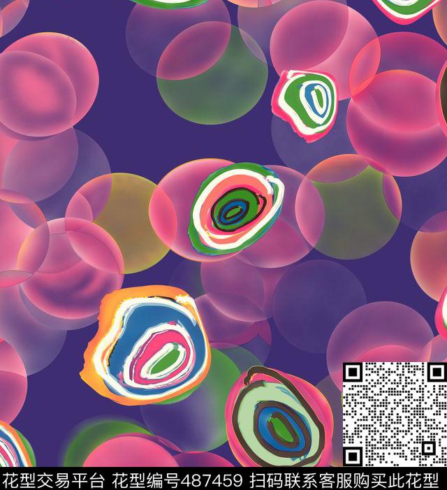 几何字母线条数码印花华亿平台下载（图片编号: 487459） - 瓦栏（Walan）