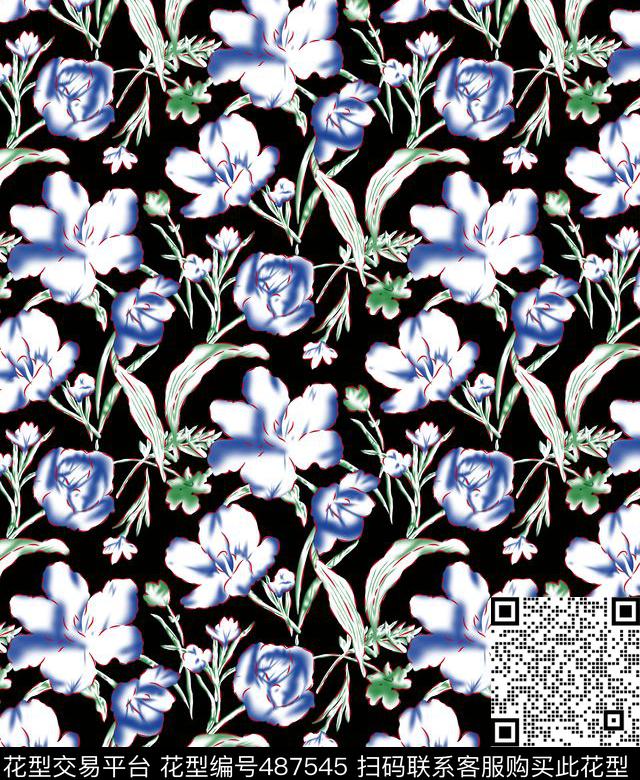 几何字母线条数码印花华亿平台下载（图片编号: 487545） - 瓦栏（Walan）