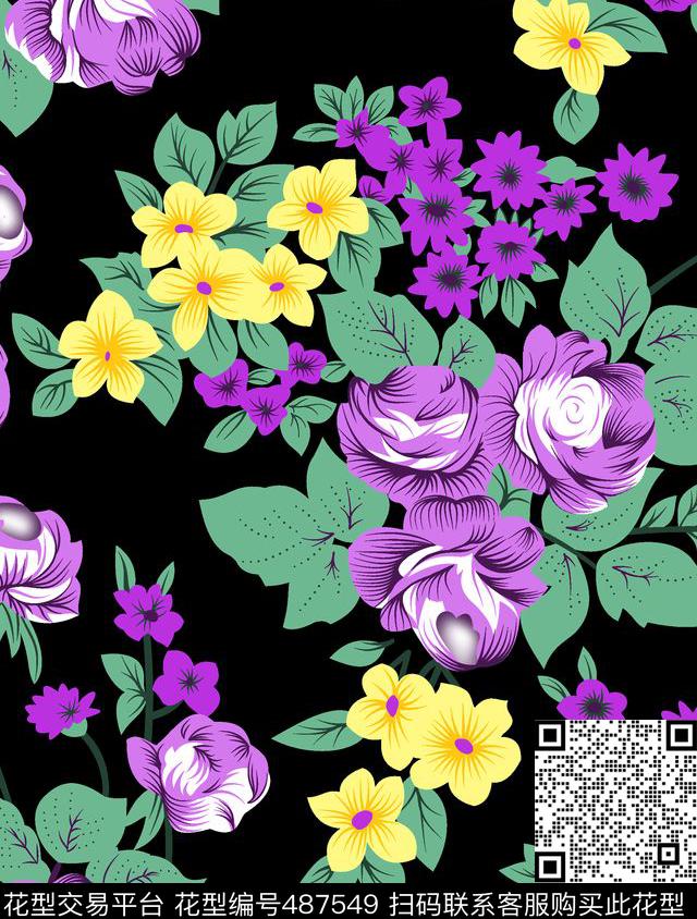 几何线条格子数码印花华亿平台下载（图片编号: 487549） - 瓦栏（Walan）