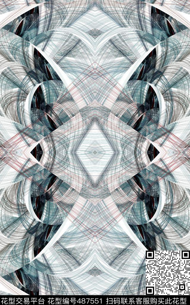 复古夹克手绘数码印花华亿平台下载（图片编号: 487551） - 瓦栏（Walan）