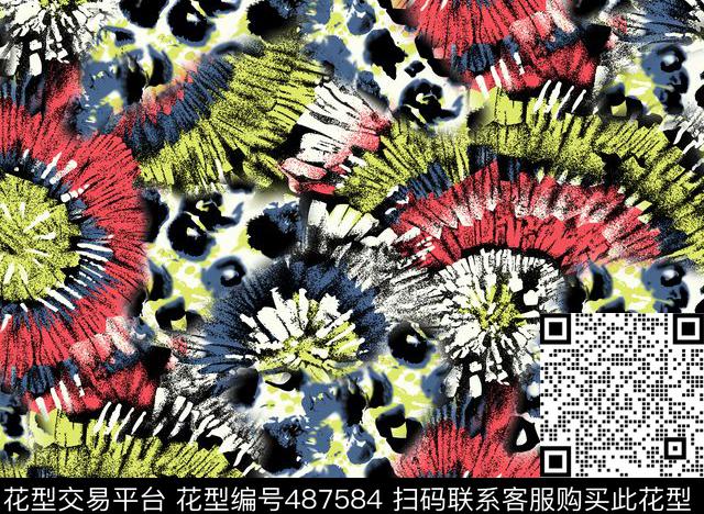 几何线条格子数码印花华亿平台下载（图片编号: 487584） - 瓦栏（Walan）