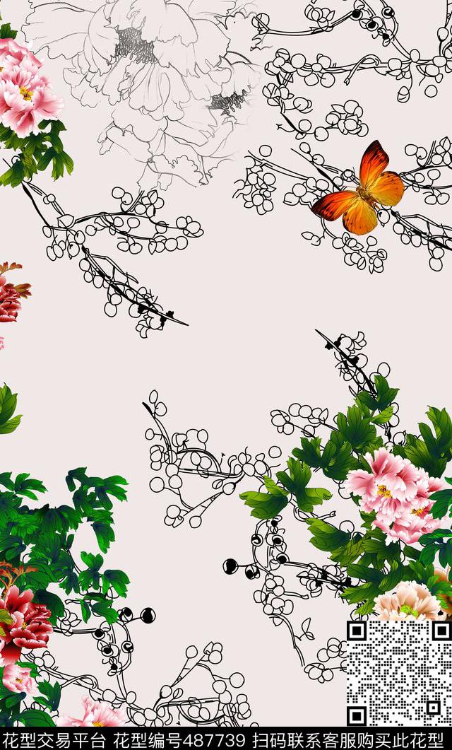 时尚法国大牌数码印花华亿平台下载（图片编号: 487739） - 瓦栏（Walan）