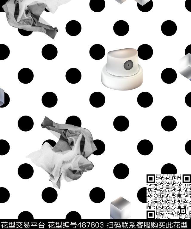 波点几何立体几何数码印花方块衬衫印花简单时尚大牌潮流印花女装印花传统印花T恤印花波点圆点女装波点印花数码印花华亿平台下载（图片编号: 487803） - 瓦栏（Walan）