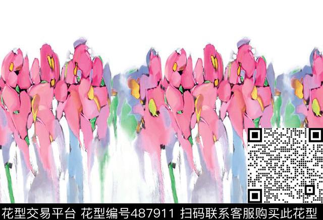 原创时尚抽象数码印花华亿平台下载（图片编号: 487911） - 瓦栏（Walan）