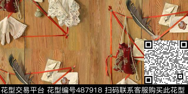 红丝带生活艺术实木板数码印花华亿平台下载（图片编号: 487918） - 瓦栏（Walan）