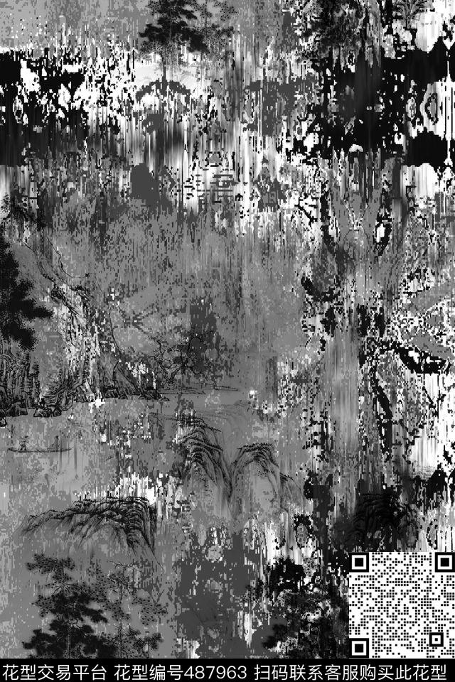 大牌大理石水墨画数码印花华亿平台下载（图片编号: 487963） - 瓦栏（Walan）