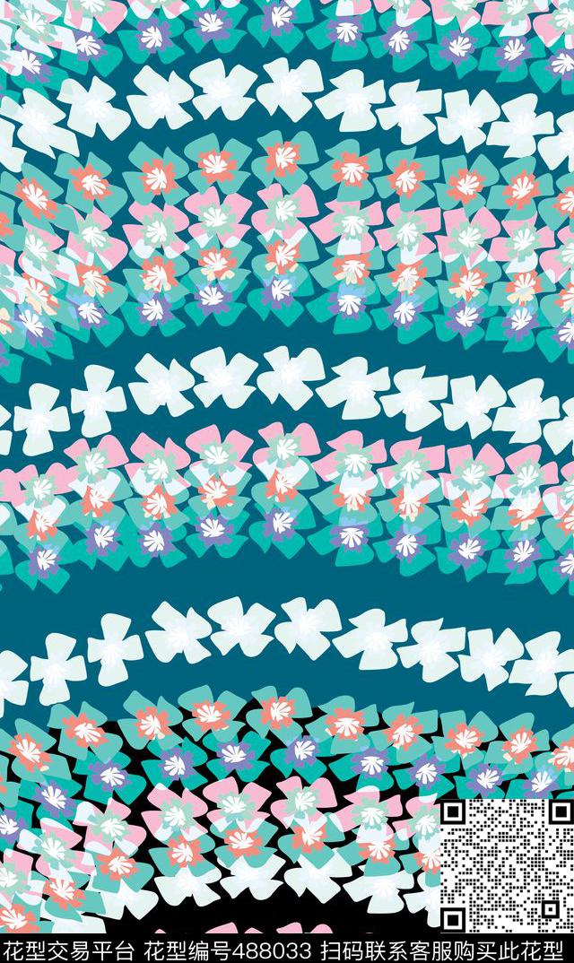 原创优雅定位数码印花华亿平台下载（图片编号: 488033） - 瓦栏（Walan）