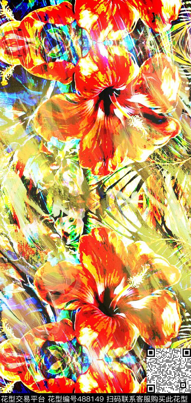 数码大元素创意数码印花华亿平台下载（图片编号: 488149） - 瓦栏（Walan）