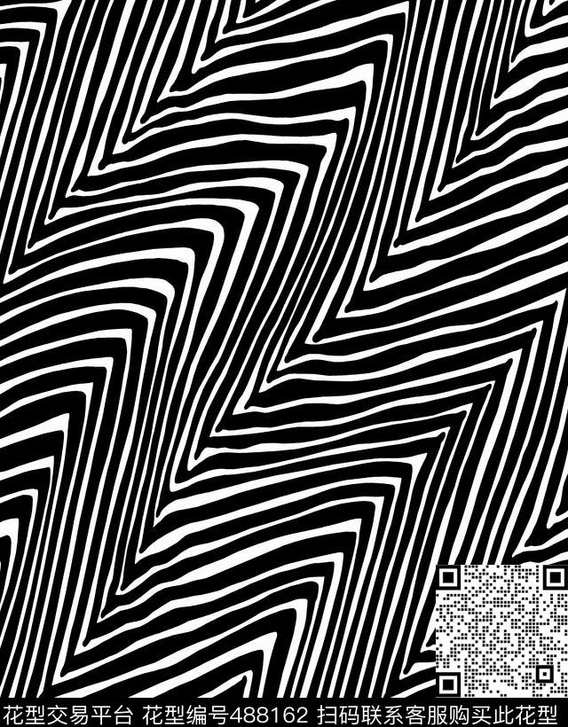 时尚斑马纹华亿平台传统印花华亿平台下载（图片编号: 488162） - 瓦栏（Walan）