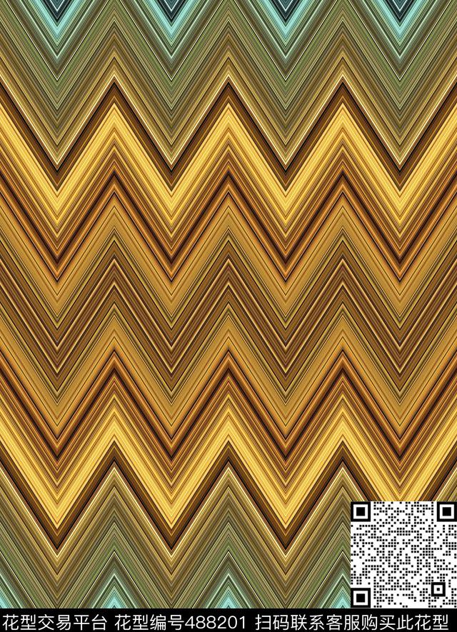 抽象格子线条数码印花华亿平台下载（图片编号: 488201） - 瓦栏（Walan）