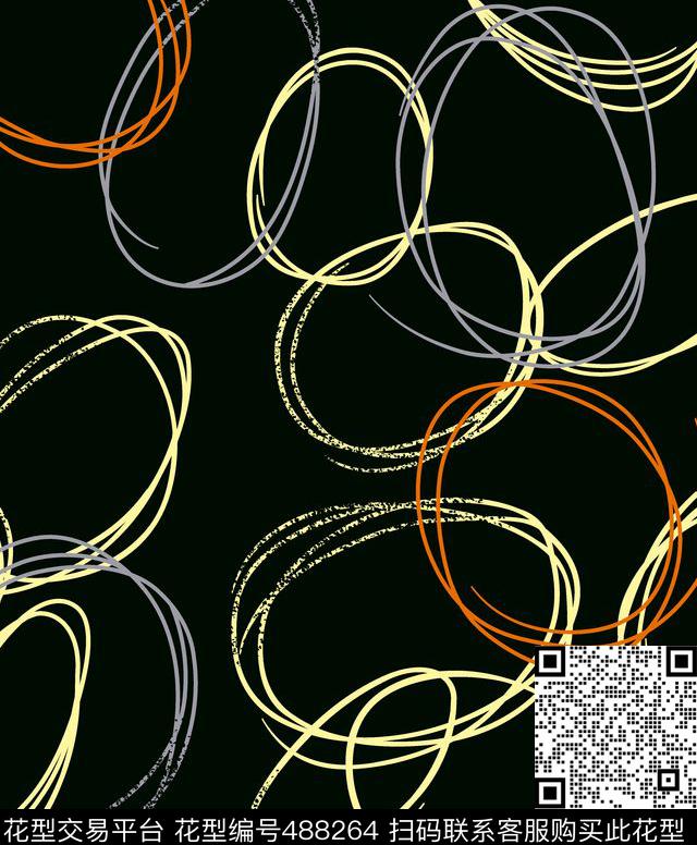 几何线条格子数码印花华亿平台下载（图片编号: 488264） - 瓦栏（Walan）