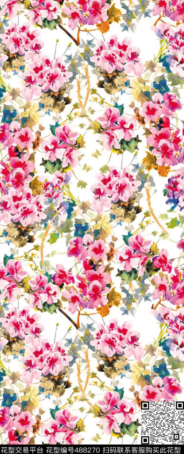 花卉家纺女装数码印花华亿平台下载（图片编号: 488270） - 瓦栏（Walan）
