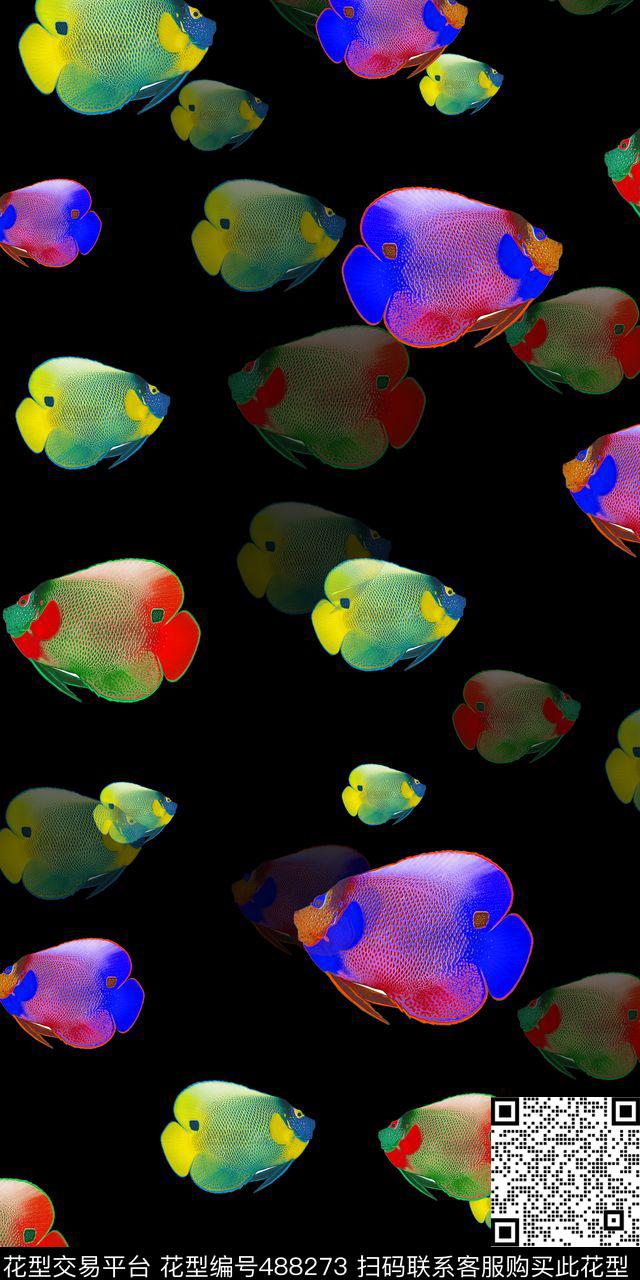 休闲鱼海鱼数码印花华亿平台下载（图片编号: 488273） - 瓦栏（Walan）