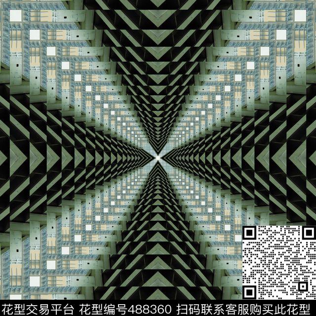 光渐变三角形数码印花华亿平台下载（图片编号: 488360） - 瓦栏（Walan）