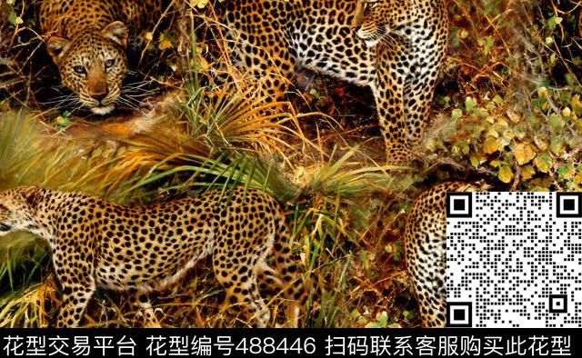 动物纹豹纹草原数码印花华亿平台下载（图片编号: 488446） - 瓦栏（Walan）