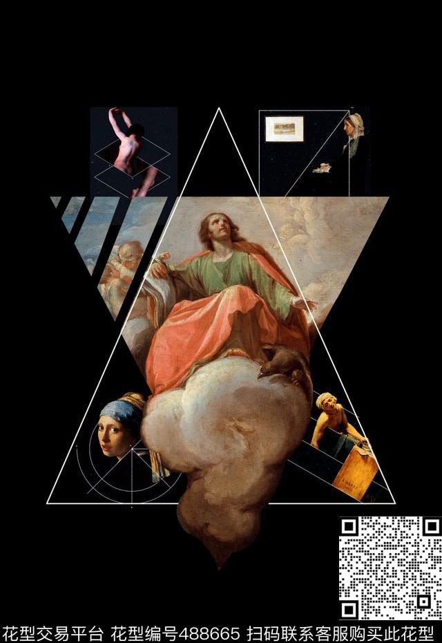 T恤卫衣夹克潮流时尚定位文艺复兴数码印花华亿平台下载（图片编号: 488665） - 瓦栏（Walan）