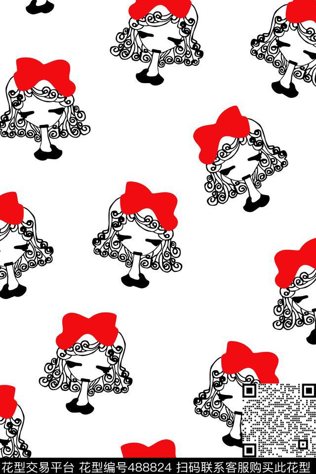 传统印花卡通人物卡通传统印花华亿平台下载（图片编号: 488824） - 瓦栏（Walan）