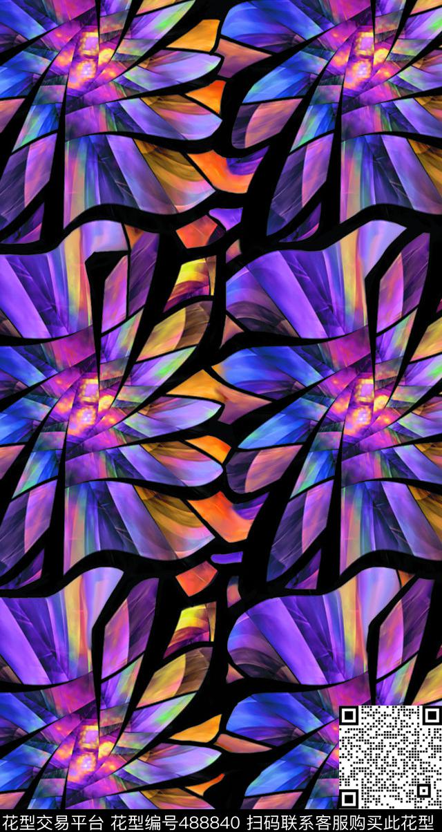 现代染色玻璃数码印花华亿平台下载（图片编号: 488840） - 瓦栏（Walan）