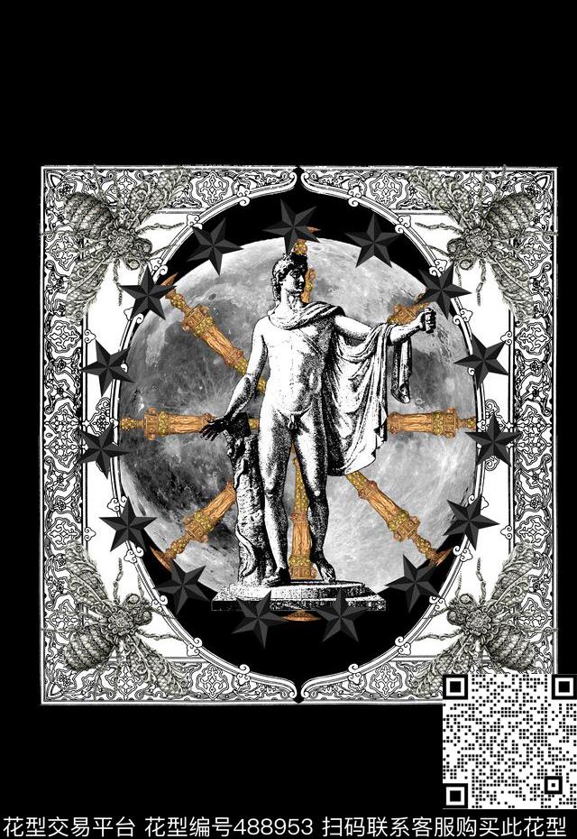 T恤卫衣夹克潮流时尚复古文艺复兴数码印花华亿平台下载（图片编号: 488953） - 瓦栏（Walan）