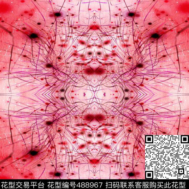 手绘水彩水墨数码印花华亿平台下载（图片编号: 488967） - 瓦栏（Walan）