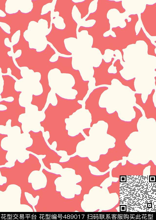 简画几何图形叶子传统印花华亿平台下载（图片编号: 489017） - 瓦栏（Walan）