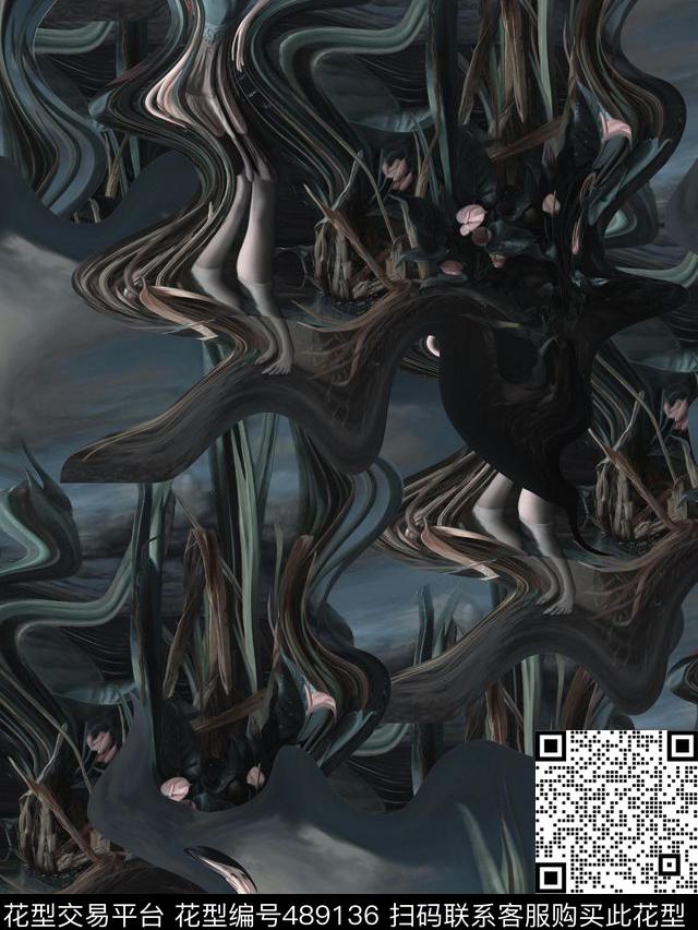 复古夹克华亿平台解构数码印花华亿平台下载（图片编号: 489136） - 瓦栏（Walan）