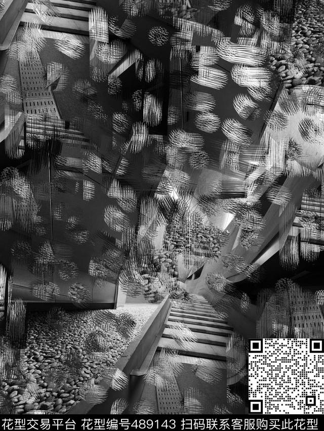 复古解构空间数码印花华亿平台下载（图片编号: 489143） - 瓦栏（Walan）