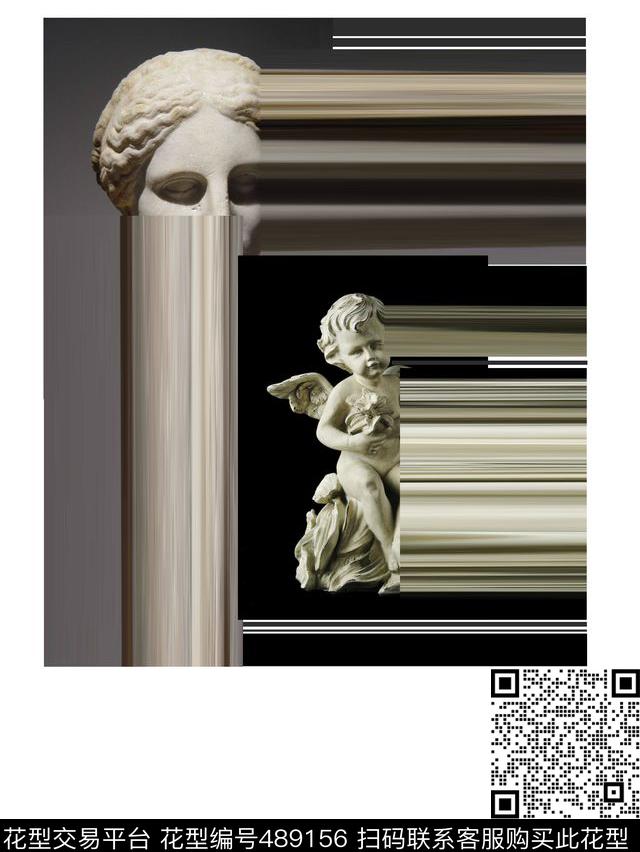 t恤华亿平台潮流雕塑数码印花华亿平台下载（图片编号: 489156） - 瓦栏（Walan）