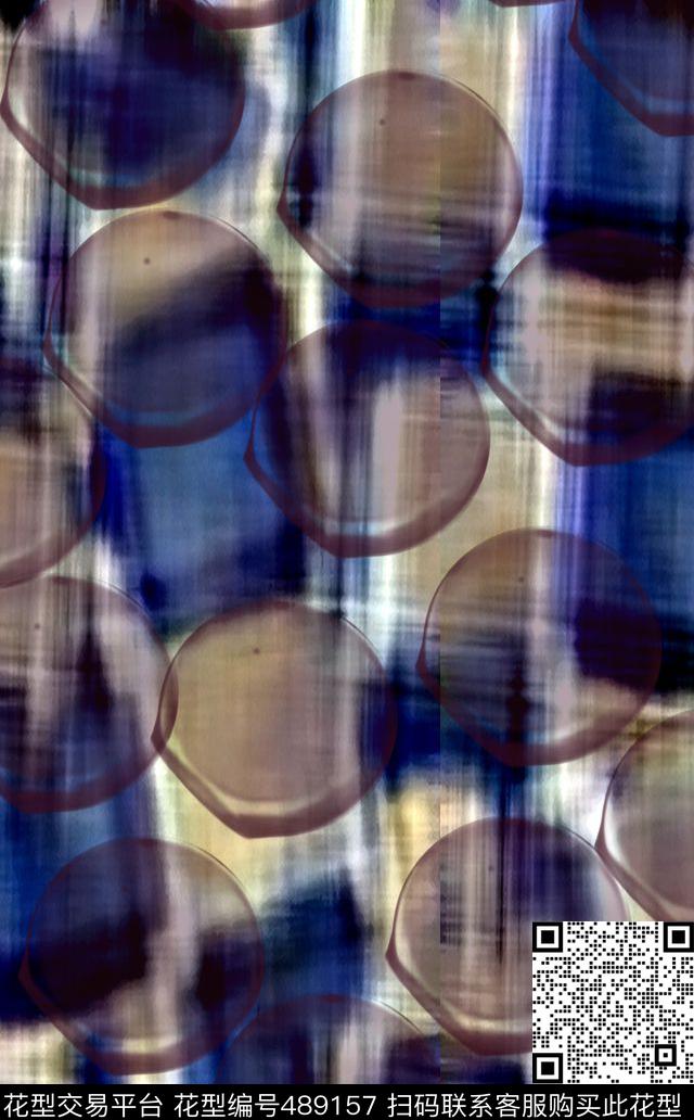 抽像几何色块数码印花华亿平台下载（图片编号: 489157） - 瓦栏（Walan）