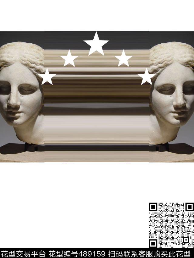 t恤华亿平台潮流雕塑数码印花华亿平台下载（图片编号: 489159） - 瓦栏（Walan）