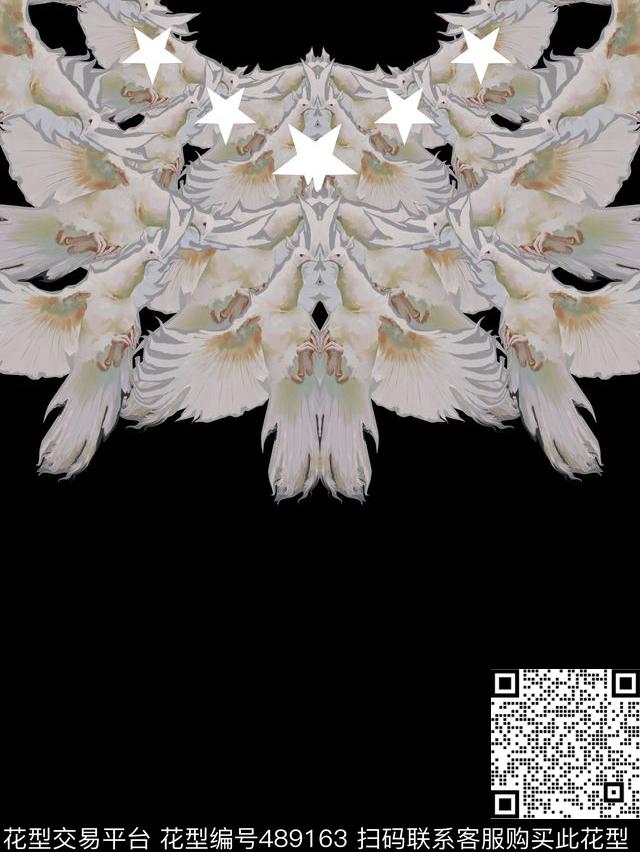 t恤华亿平台潮流翅膀数码印花华亿平台下载（图片编号: 489163） - 瓦栏（Walan）