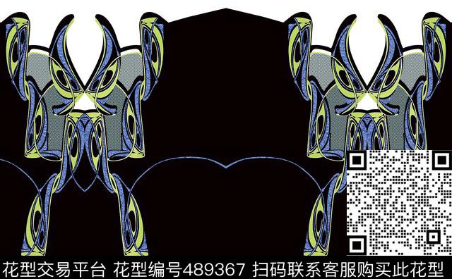 定位几何女装数码印花华亿平台下载（图片编号: 489367） - 瓦栏（Walan）