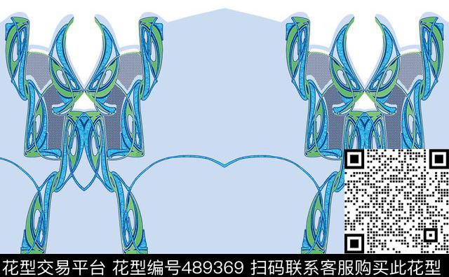 原创定位几何数码印花华亿平台下载（图片编号: 489369） - 瓦栏（Walan）