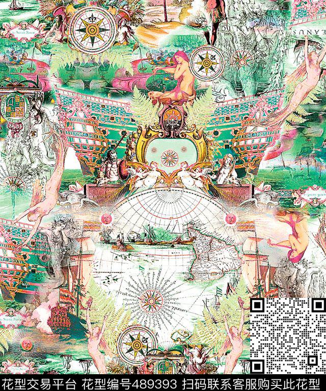 原创景观优雅数码印花华亿平台下载（图片编号: 489393） - 瓦栏（Walan）