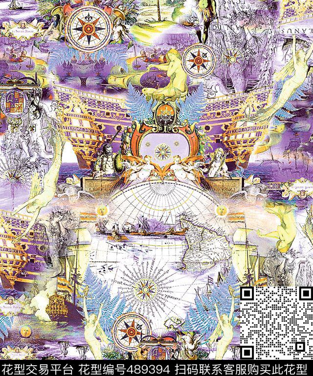 原创景观优雅数码印花华亿平台下载（图片编号: 489394） - 瓦栏（Walan）