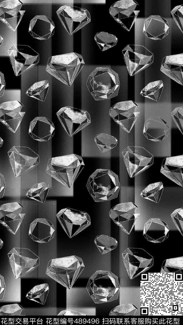 潮流霓虹女装数码印花华亿平台下载（图片编号: 489496） - 瓦栏（Walan）