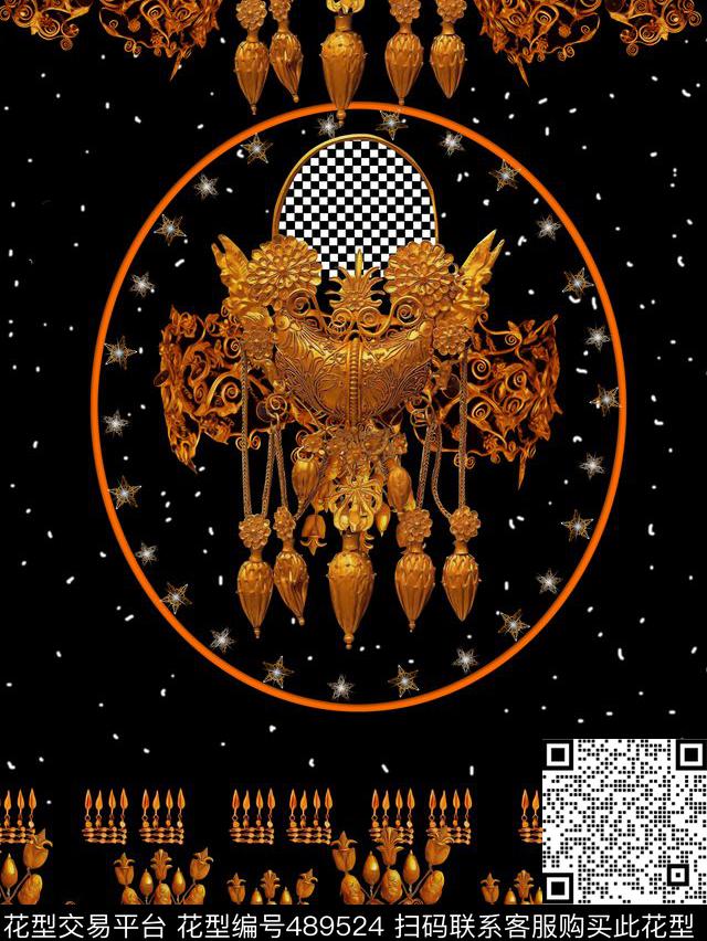 DG杜嘉班纳油画数码印花华亿平台下载（图片编号: 489524） - 瓦栏（Walan）