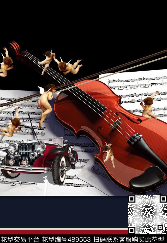 T恤卫衣夹克潮流时尚创意天使数码印花华亿平台下载（图片编号: 489553） - 瓦栏（Walan）