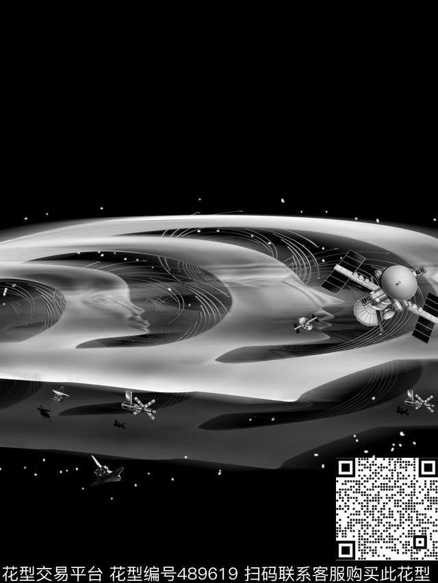 寰宇夹克太空飞船数码印花华亿平台下载（图片编号: 489619） - 瓦栏（Walan）