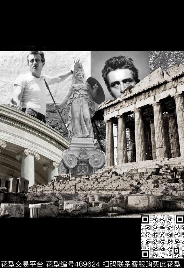 潮流时尚T恤卫衣夹克男装欧式建筑数码印花华亿平台下载（图片编号: 489624） - 瓦栏（Walan）