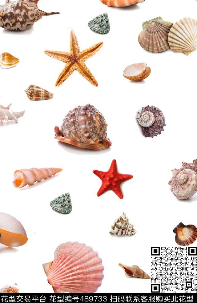 海底生物轻时尚海星数码印花华亿平台下载（图片编号: 489733） - 瓦栏（Walan）