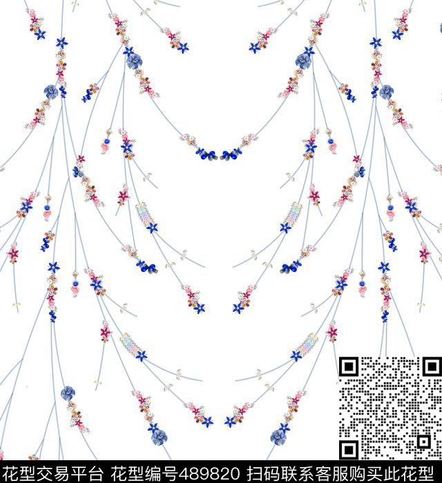 MAX-珠宝花卉流行时尚欧美数码印花华亿平台下载（图片编号: 489820） - 瓦栏（Walan）