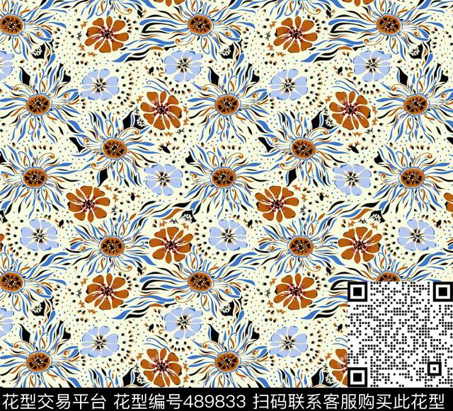 几何线条格子数码印花华亿平台下载（图片编号: 489833） - 瓦栏（Walan）