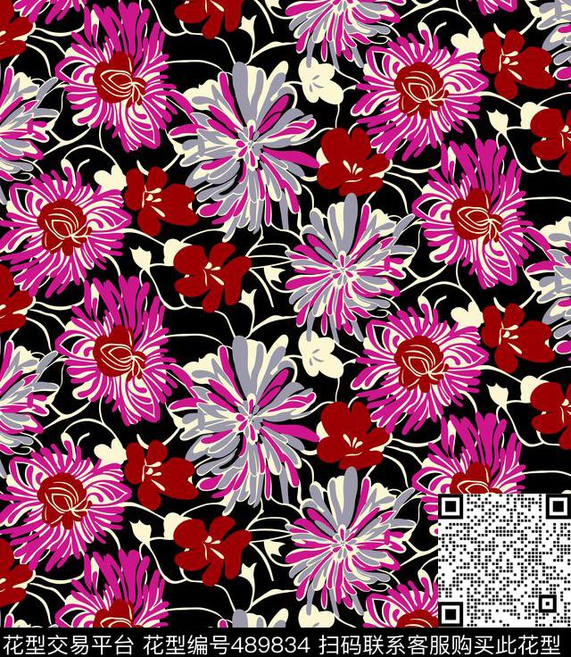 几何线条格子数码印花华亿平台下载（图片编号: 489834） - 瓦栏（Walan）